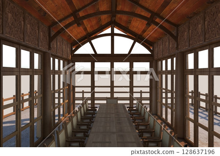 interior visualization, 3D illustration, cg interior visualization, 3D illustration, cg 128637196