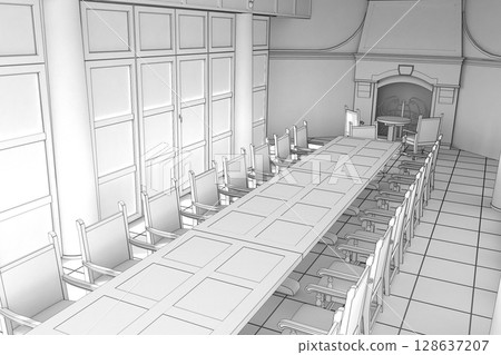 interior visualization, 3D illustration, cg interior visualization, 3D illustration, cg 128637207