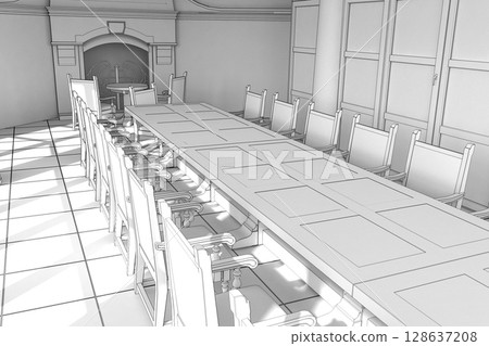 interior visualization, 3D illustration, cg interior visualization, 3D illustration, cg 128637208