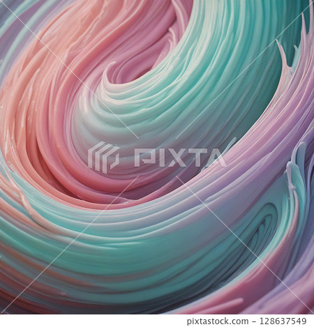 Whispering Waves of Soft Color 128637549