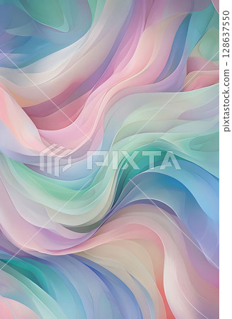 Whispering Waves of Soft Color 128637550