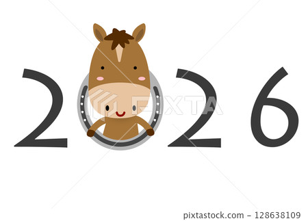 2026年馬年賀年卡 128638109