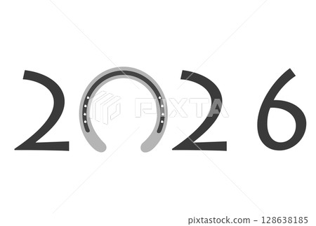 2026 Year of the Horse New Year's Card 128638185