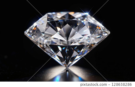 An exquisite gemstone, like a star in the dark on a dark background 128638286