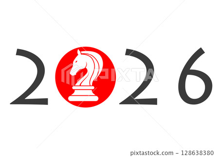 2026年馬年賀年卡 2026年馬年賀年卡 128638380