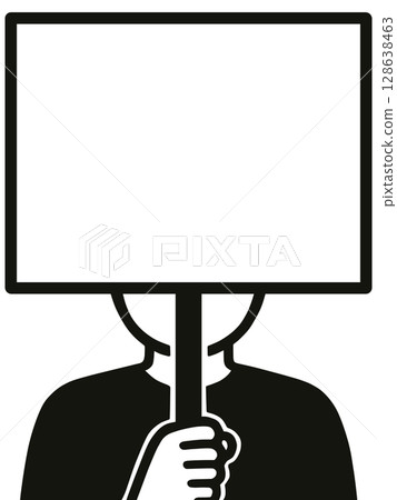 Placard "AI generated image" 128638463
