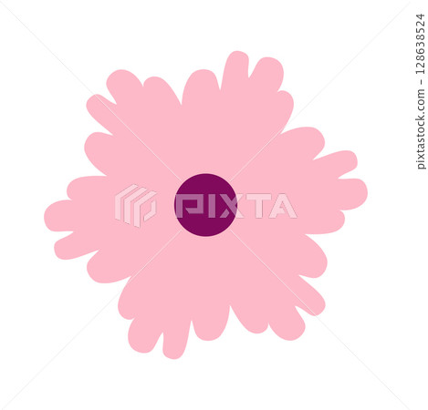 Wild and garden flowers, leaves. Modern vector botanical illustrations in trendy bright colors on white background. hand drawn floral design elements Wild and garden flowers, leaves. Modern vector botanical illustrations in trendy bright colors on white background. hand drawn floral design elements 128638524