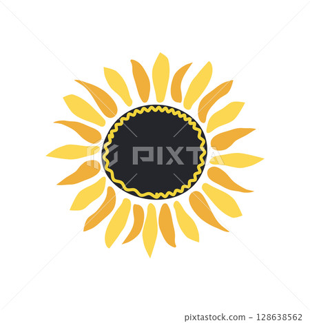 Wild and garden flowers, leaves. Modern vector botanical illustrations in trendy bright colors on white background. hand drawn floral design elements 128638562