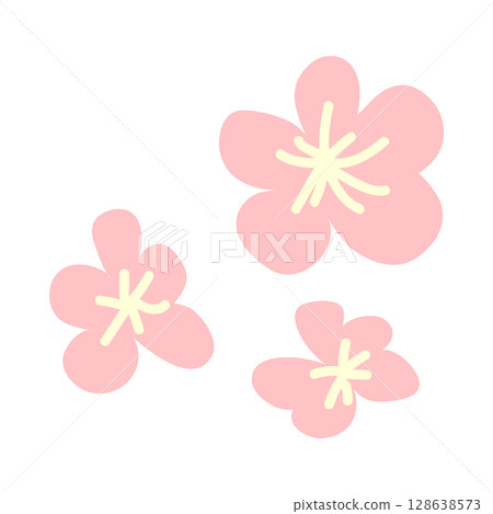 Set of hand drawn floral design elements, abstract shapes. Set of hand drawn floral design elements, abstract shapes. 128638573