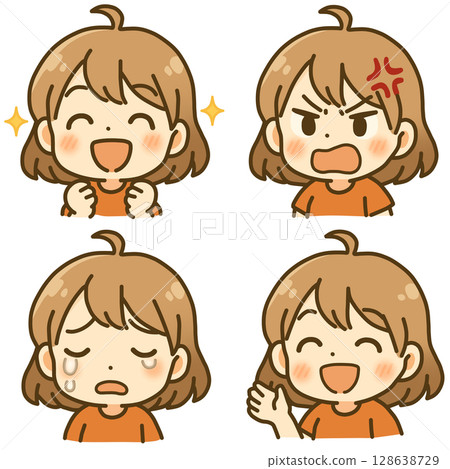 AI-generated images of emotions 128638729