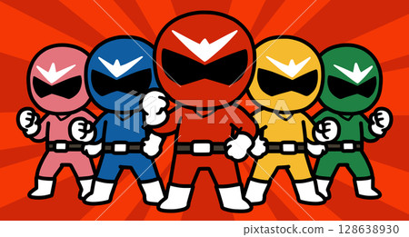 Sentai hero "AI generated image" 128638930