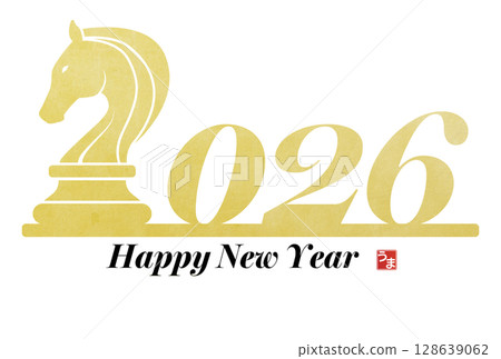 2026 Year of the Horse New Year's Card 128639062
