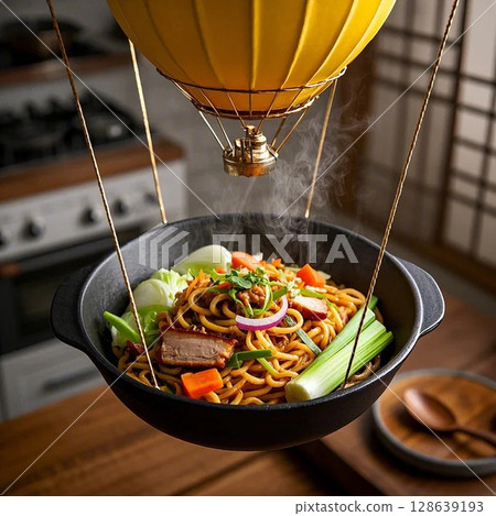 Flying Fried Noodles 128639193