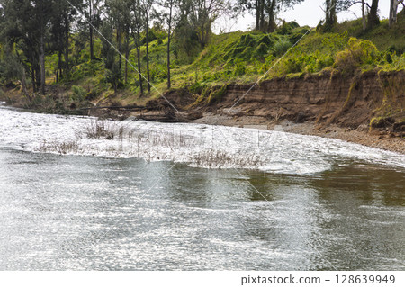 The Nepean River flowing through Yarramundi Reserve The Nepean River flowing through Yarramundi Reserve 128639949