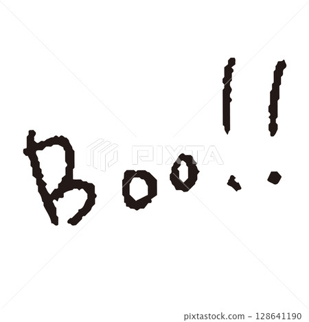 Handwritten "Boo" character 128641190