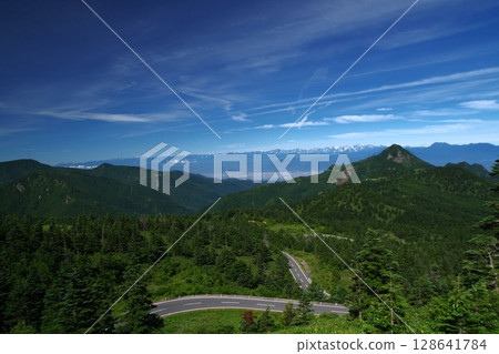 志賀高原橫手山峰天空觀景台 128641784