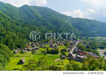 Shirakawago seen from the observatory 128641816