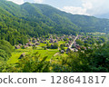 Shirakawa-go's Gassho-style and Thatched Roofs 128641817