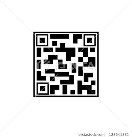 QR 碼樣式圖標 QR 碼樣式圖標 128641881