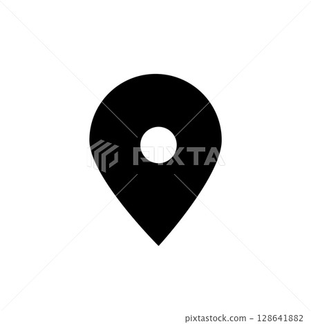 簡單的地圖圖標 簡單的地圖圖標 128641882