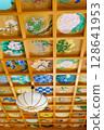 Colorful paintings on the ceiling 128641953