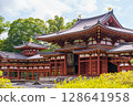 Yellow flowering temple 128641958