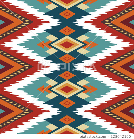 vector seamless pattern. ethnic background. tribal pattern vector seamless pattern. ethnic background. tribal pattern 128642190