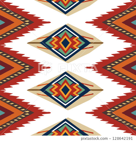 vector seamless pattern. ethnic background. tribal pattern vector seamless pattern. ethnic background. tribal pattern 128642191