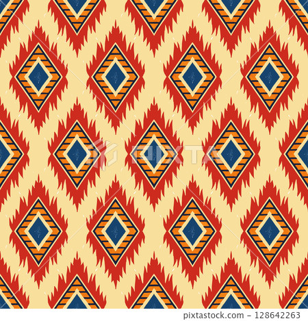 vector seamless pattern. ethnic background. tribal pattern vector seamless pattern. ethnic background. tribal pattern 128642263