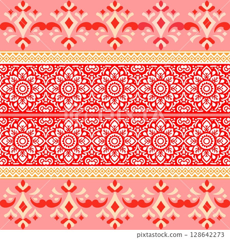 vector seamless pattern. ethnic background. tribal pattern 128642273