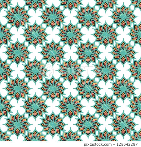 vector seamless pattern. ethnic background. tribal pattern vector seamless pattern. ethnic background. tribal pattern 128642287
