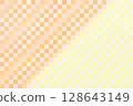 Orange and yellow mosaic square 128643149