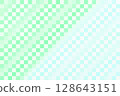 Light blue and green mosaic square 128643151