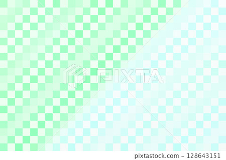 Light blue and green mosaic square 128643151