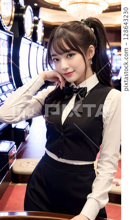 亞洲賭場荷官 亞洲賭場荷官 128643230