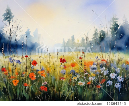  Flower garden 128643543