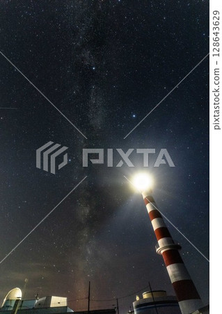 [Hokkaido_Wakkanai_Cape Noshappu] Midnight Noshappu Wakkanai Lighthouse and the Milky Way July 128643629
