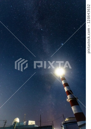 [Hokkaido_Wakkanai_Cape Noshappu] Midnight Noshappu Wakkanai Lighthouse and the Milky Way July 128643632