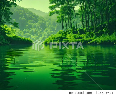 森林水面 森林水面 128643643