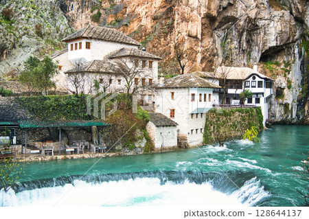 A view of the Dervish House along the Buna River 128644137