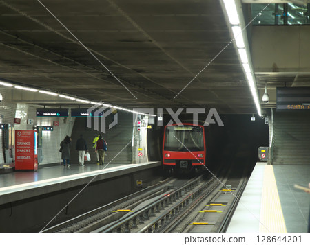 Lisbon subway Baixa Chiado station Lisbon subway Baixa Chiado station 128644201