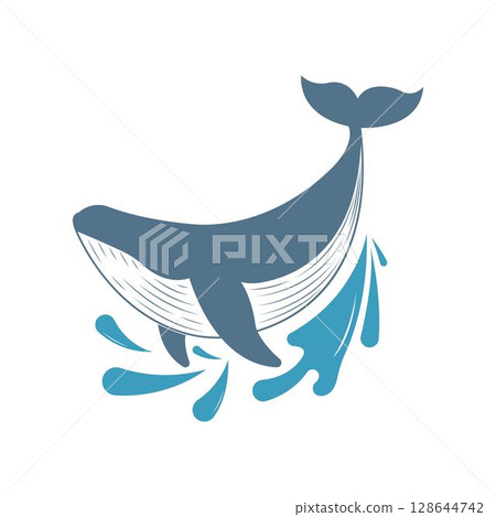 Orca Killer Whale Logo Icon Vector Orca Killer Whale Logo Icon Vector 128644742