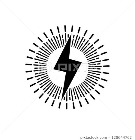 Power lightning logo vector 128644762
