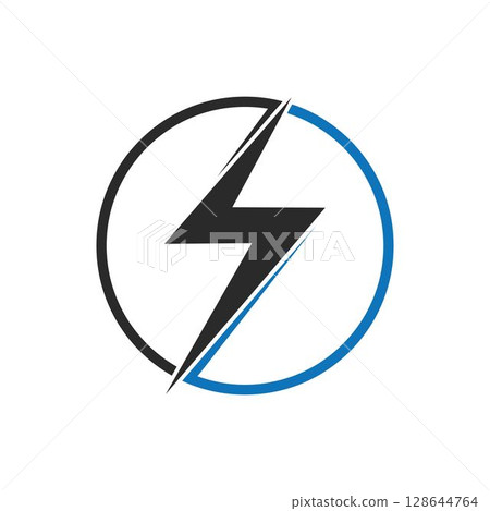 Power lightning logo vector 128644764