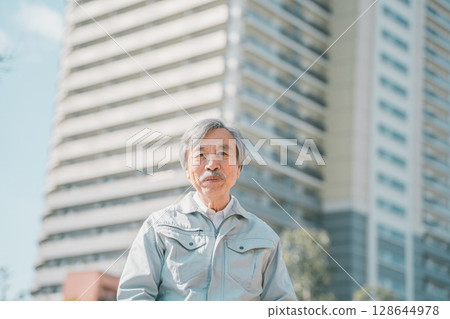 銀髮族 男人 男 128644978