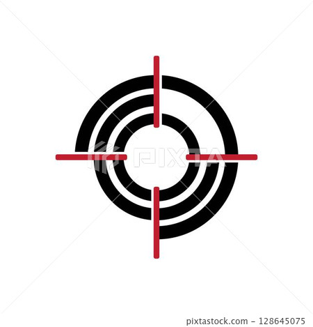 Target icon vector logo design 128645075