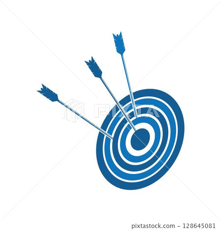 Target icon vector logo design Target icon vector logo design 128645081