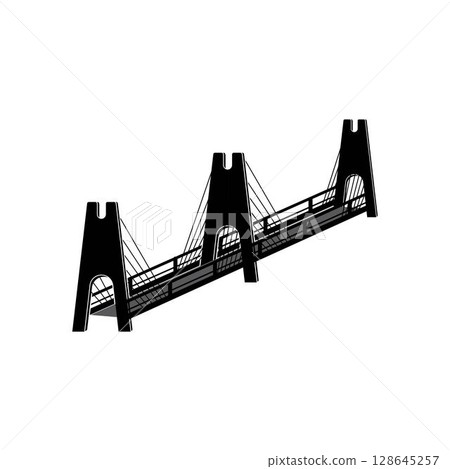 bridge Logo Template vector icon bridge Logo Template vector icon 128645257