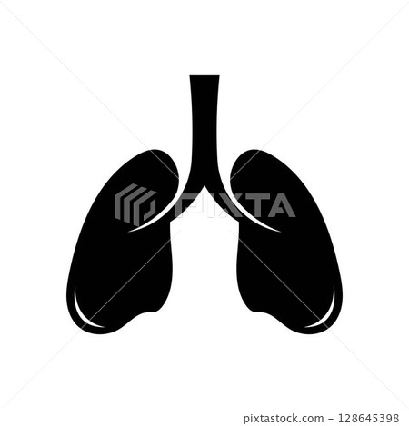 lungs logo icon vector illustration design 128645398