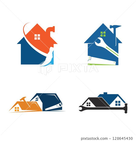 Home improvement logo vector. Home repair logo 128645430